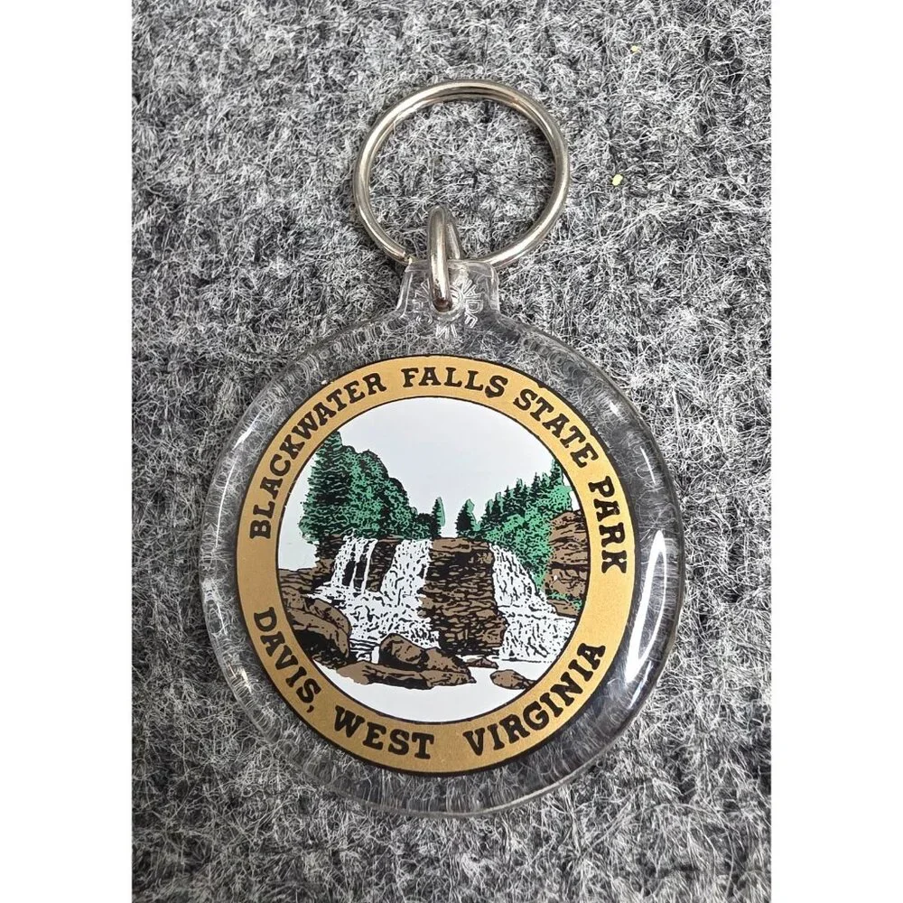 Blackwater Falls State Park Souvenir Keychain Davis West Virginia Waterfall
